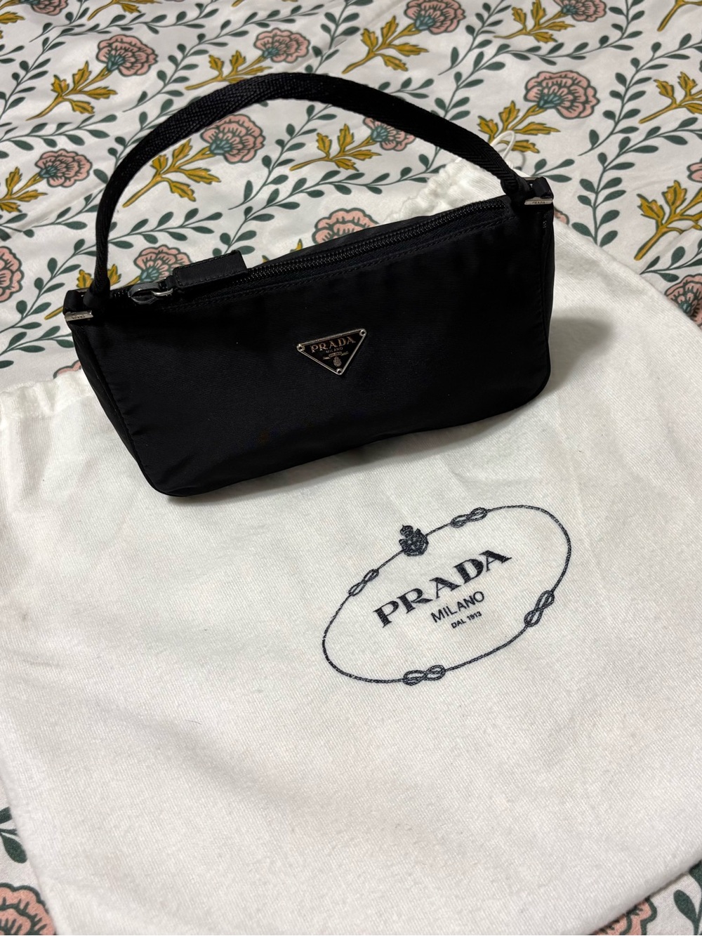 Prada pouch with dust bag